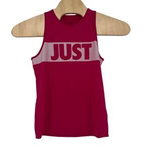 Nike Women's Dri-Fit Just Do It Training Tank Top Magenta Pink Size Small